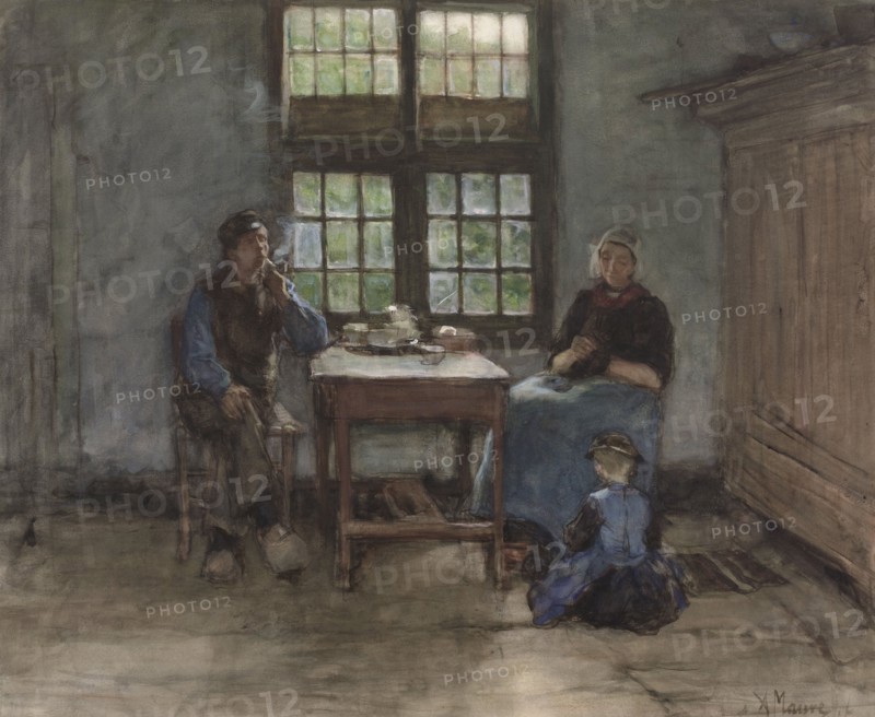 Interior, Larens, 1848-1888. Creator: Anton Mauve.
