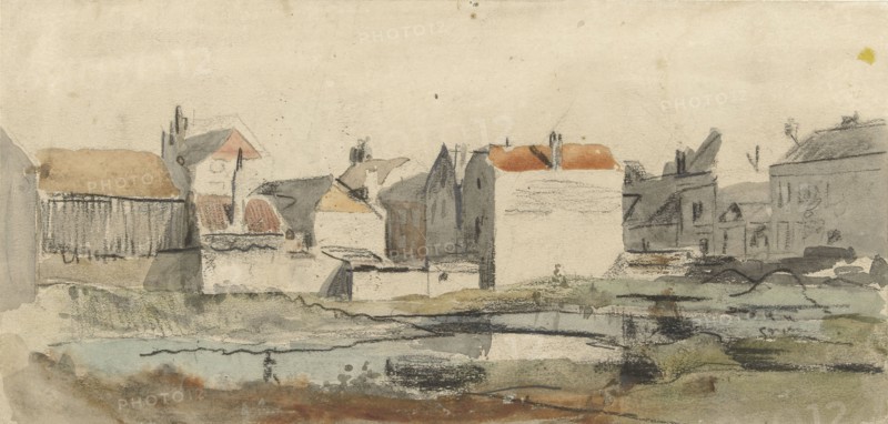 View of a city under construction, 1822-1895. Creator: Carel Jacobus Behr.