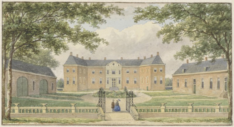The House Ampsen, near Lochem, 1825-1879. Creator: Christianus Hendricus Hein.