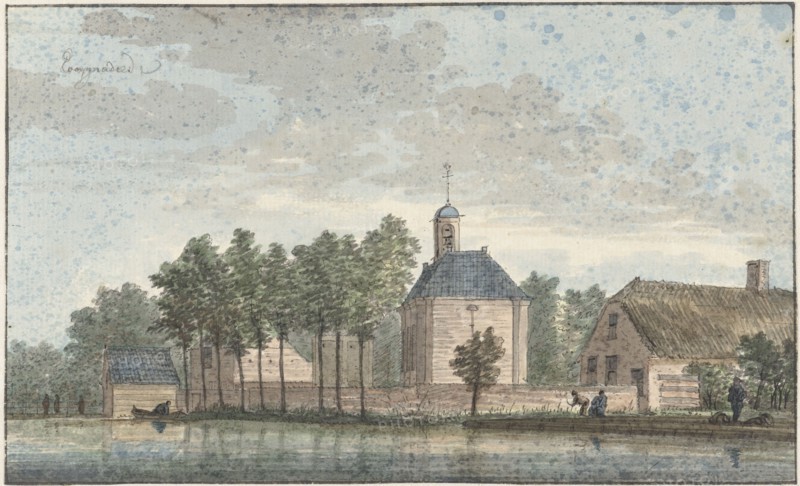 The village of Hoogmade, 1730-1740. Creator: Cornelis Pronk.
