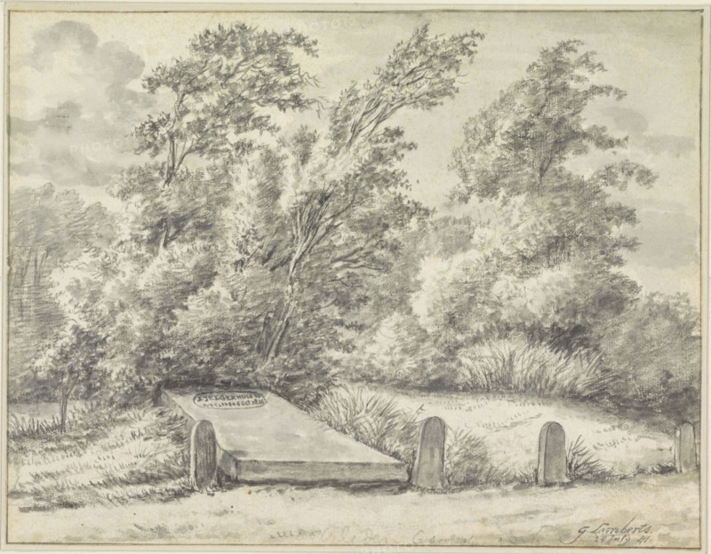 Grave of Johannes Jelgerhuis Rienksz., 1841. Creator: Gerrit Lamberts.