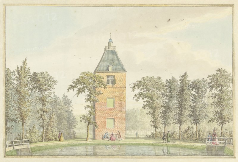 The house at Maarssen, noon, 1757-1822. Creator: Hermanus Petrus Schouten.