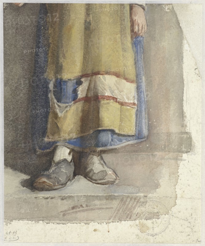Legs and feet of standing female figure, 1865-1930. Creator: Jac van Looij.