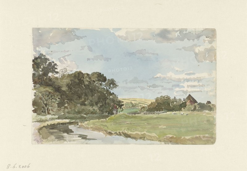 Landscape at Texel, 1879. Creator: Jan Hoynck van Papendrecht.
