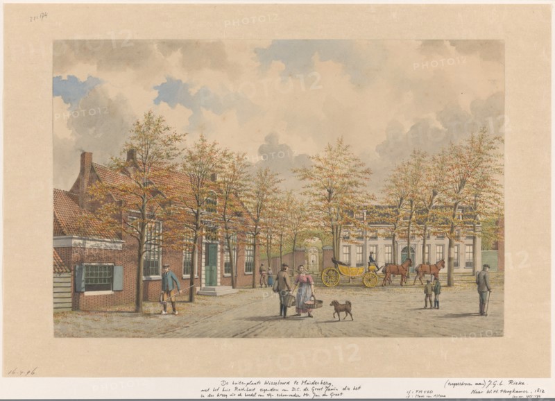 Wisseloord estate in Muiderberg, 1827-1898. Creator: Johan George Lodewijk Rieke.