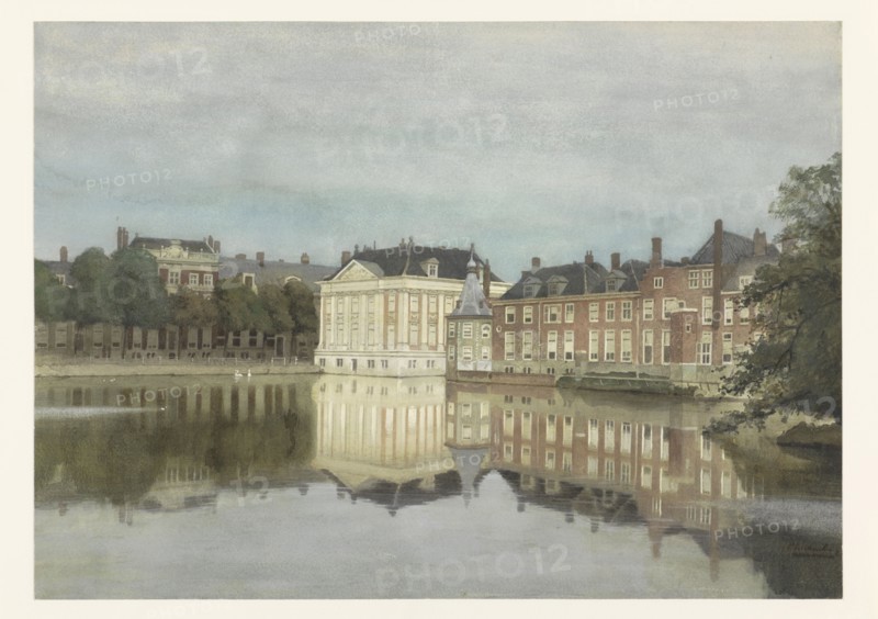 The Hofvijver and the Mauritshuis, 1862-1921. Creator: Karel Klinkenberg.
