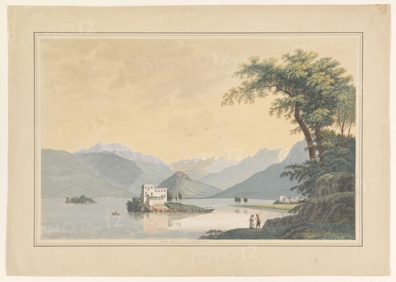 View of the Isola Madre in the Lago Maggiore, 1828. Creator: Johannes Josephus Aarts.