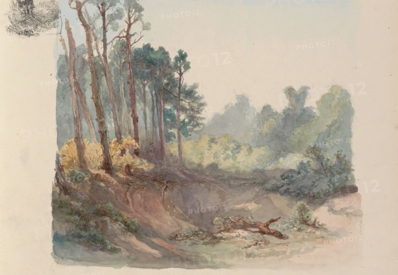 Quarry near the Hemelschen Berg in Oosterbeek, 1864-c. 1865. Creator: Maria Vos.