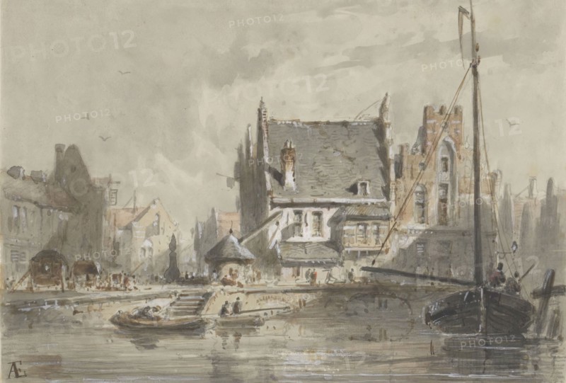 View in Brugge, 1828-1897. Creator: Adrianus Eversen.
