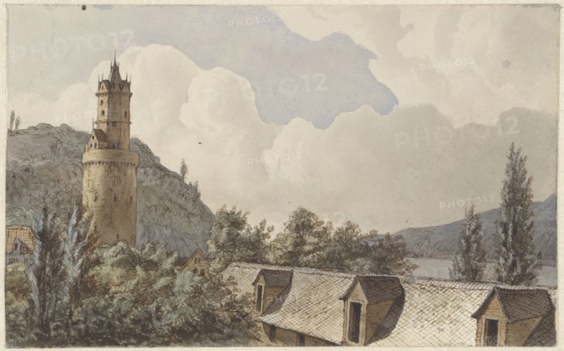 View over Andernach and the Rhine, 1820-1872. Creator: Hendrik Abraham Klinkhamer.