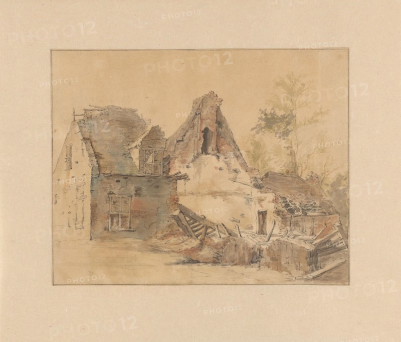 Ruin of a house, 1816. Creator: Jacob de Vos.