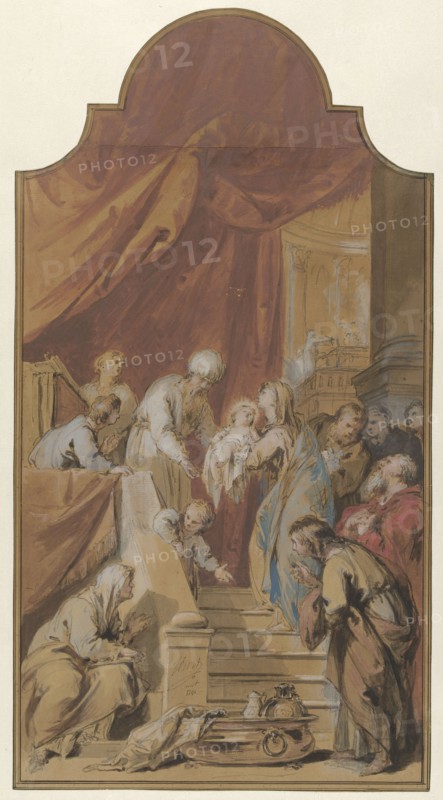 The Mission in the Temple, 1746. Creator: Jacob de Wit.