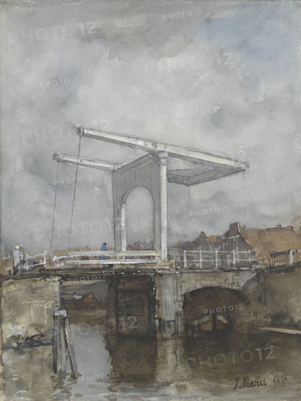 The Drawbridge, 1875. Creator: Jacob Henricus Maris.