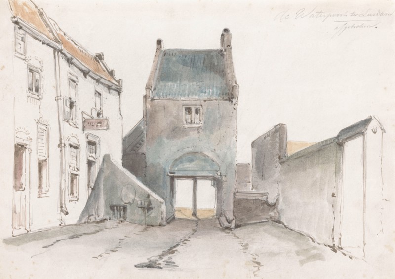 Steigerpoort in Leerdam, 1832-1880. Creator: Jan Weissenbruch.