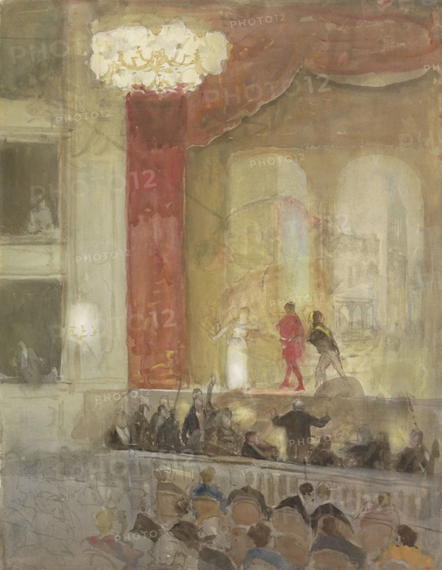 Princesse Schouwburg in The Hague during the performance of Othello, 1874-1927. Creator: Johan Antonie de Jonge.