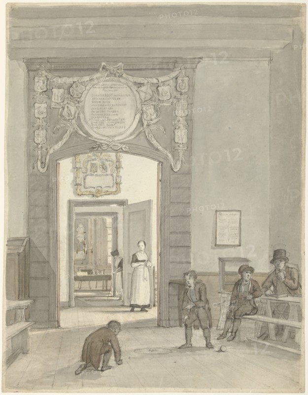 View through to the 'Herenkamer' of Evangelical Lutheran Deanery.., 1780-1836. Creator: Johannes Jelgerhuis.
