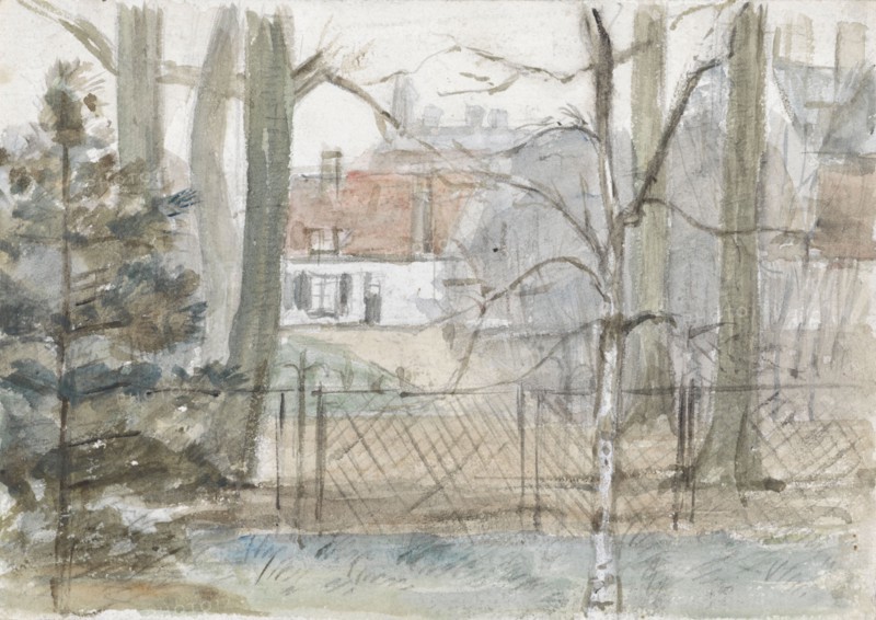 Country house and garden, 1834-1911. Creator: Jozef Israels.