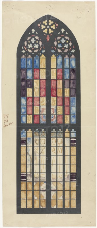 Design for window in the South Transept of the Dom in Utrecht, 1878-1938. Creator: Richard Roland Holst.