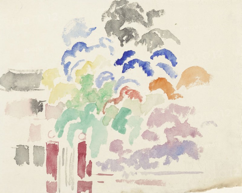 Boitsfort, the gate of the park, 1892-1916. Creator: Rik Wouters.