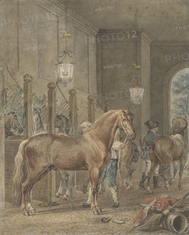 Stable Interior, 1780. Creator: Tethart Philip Christian Haag.