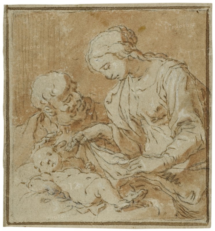 The Holy Family. Creator: Abraham Bloemaert.