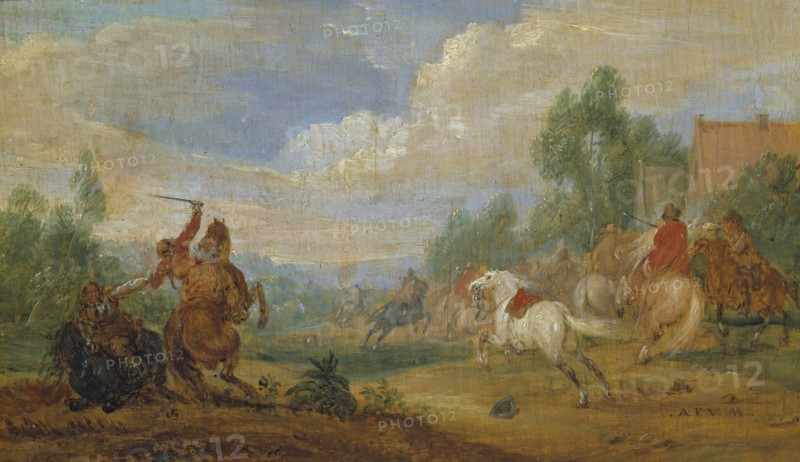 Cavalry Skirmish, 17th century. Creator: Adam Frans van der Meulen.