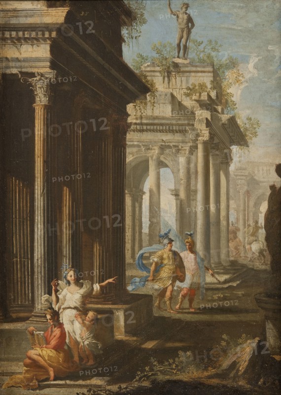 Classical Buildings with Columns, late 17th-early 18th century. Creator: Alberto Carlieri.