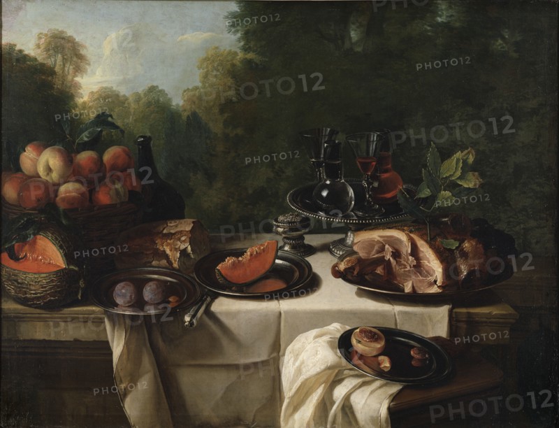 Breakfast Piece with Ham, late 17th-mid-18th century. Creator: Alexandre François Desportes.