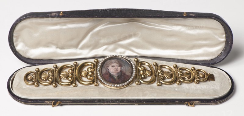 Case for a Bracelet with a Portrait Miniature, 1841. Creator: Anders Lundquist.