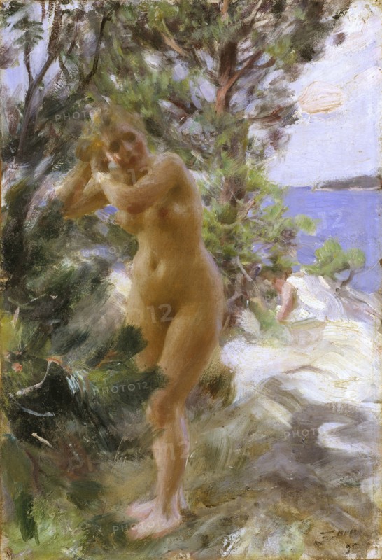 After the Bath, 1895. Creator: Anders Leonard Zorn.