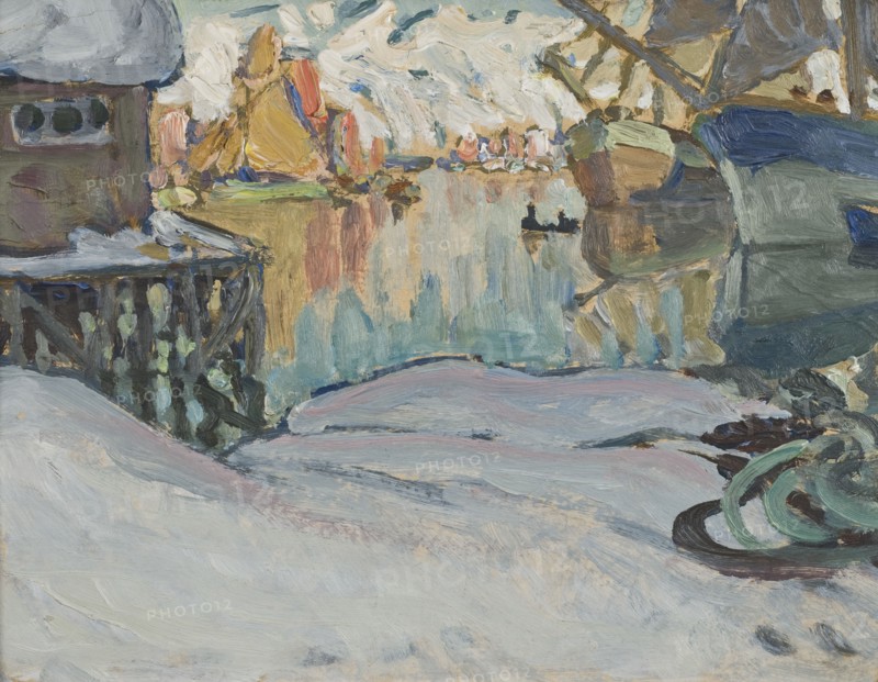 From Svolvaer Harbour. Study from Lofoten, 1910. Creator: Anna Katarina Boberg.