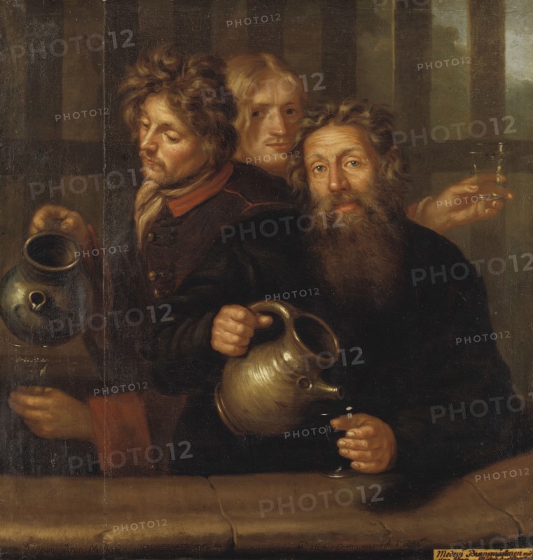 The well master at the Medevi well and his two sons, 1686. Creator: David Klocker Ehrenstrahl.