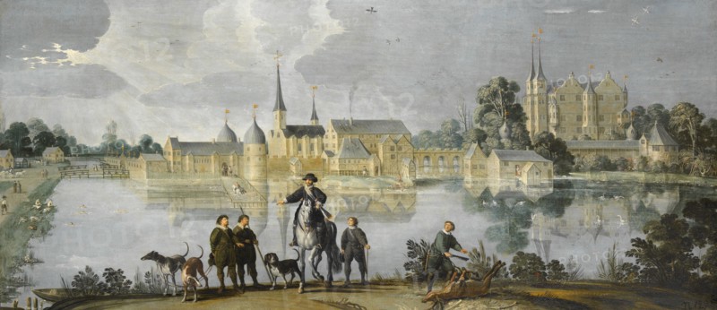 Frederiksborg Castle in Denmark, c.1590-1610. Creator: Hans Knieper.