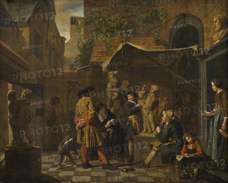 A Sculptor's Studio, early-mid 18th century. Creator: Jan Josef Horemans I.