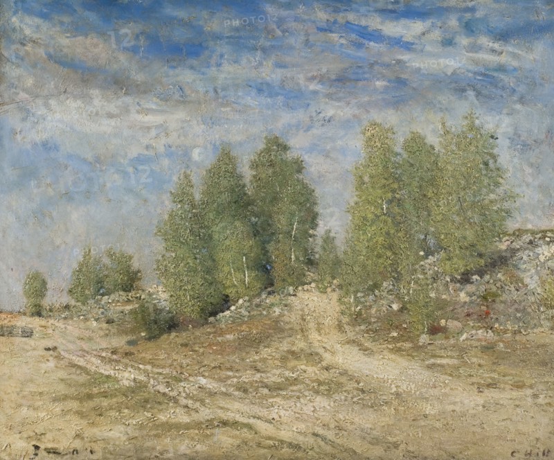 Gravel Slope, 1876. Creator: Carl Fredrik Hill.