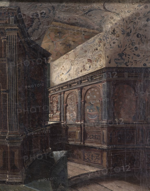 Duke Karl's Tower Chamber at Gripsholm, 1870. Creator: Ernst Josephson.