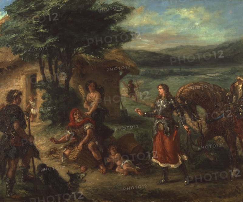 Erminia and the Shepherds, 1859. Creator: Eugene Delacroix.