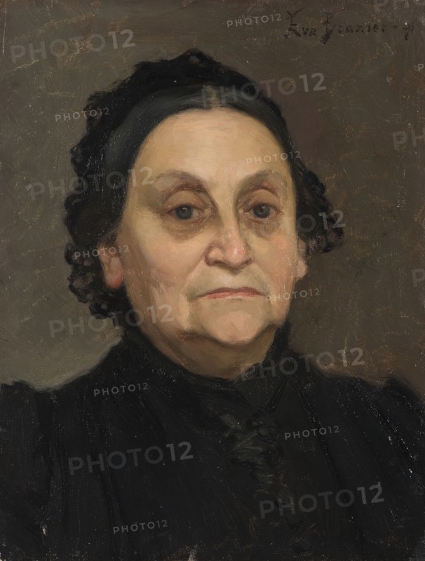 Mrs. Hilda Schönthal (1824-1892), preliminary study for "Under the Chestnut", 1891. Creator: Eva Fredrika Bonnier.