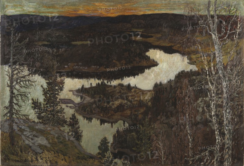 Autumn, Nordingrå, 1910. Creator: Helmer Osslund.