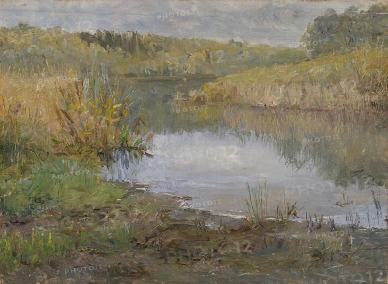 A River in France. Study. Creator: Ida Eléonora de Schulzenheim.