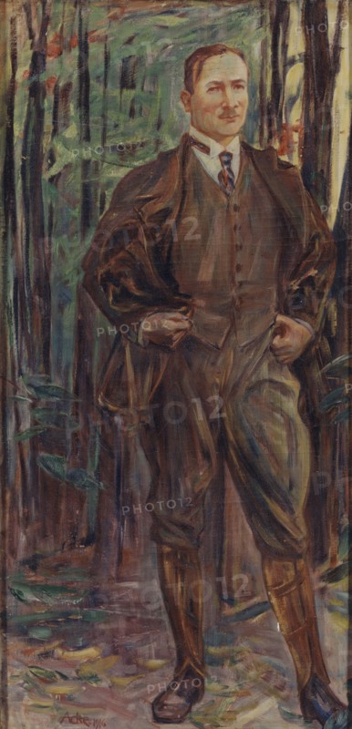 Erik Axel Karlfeldt, 1864-1931, 1916. Creator: Johan Axel Gustav Acke.