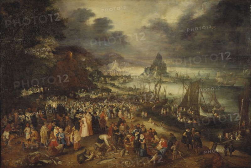 Christ Preaching from the Boat, 1606. Creator: Jan Brueghel the Elder.