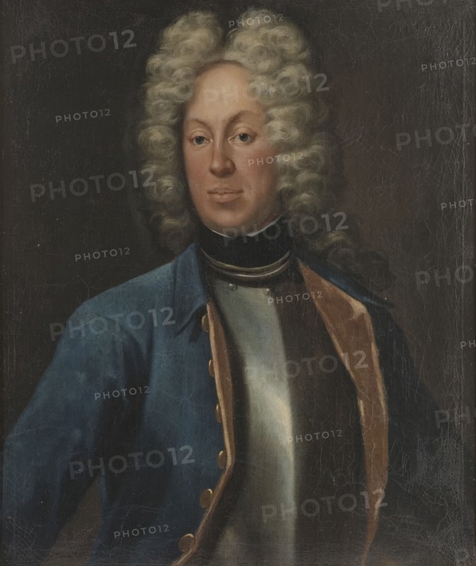 Adolf Herman Wrangel af Lindeberg (1684-1746), Baron, Lieutenant Colonel, married to..., 1718. Creator: Johann Heinrich Wedekind.