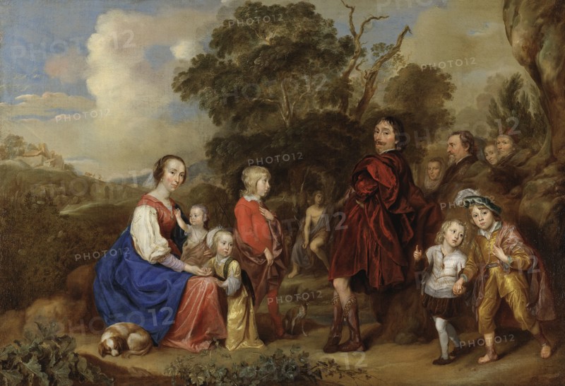Family Portrait with St. John the Baptist, 1639. Creator: Jan Mytens.