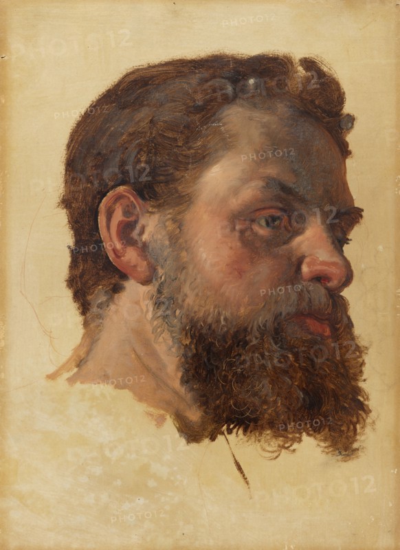A Bearded Man. Study. Creator: Jorgen Pedersen Roed.