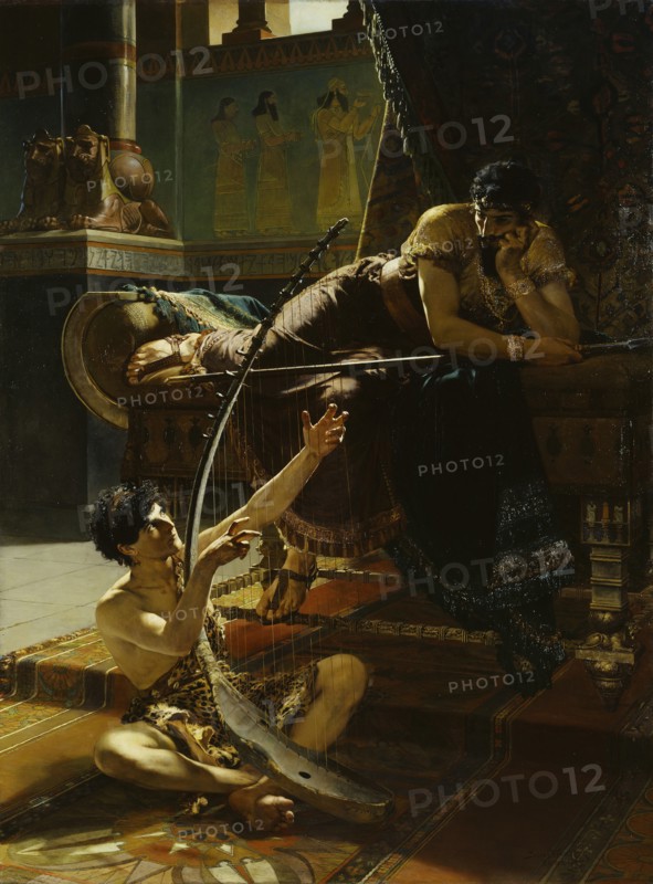 David and Saul, 1885. Creator: Julius Kronberg.