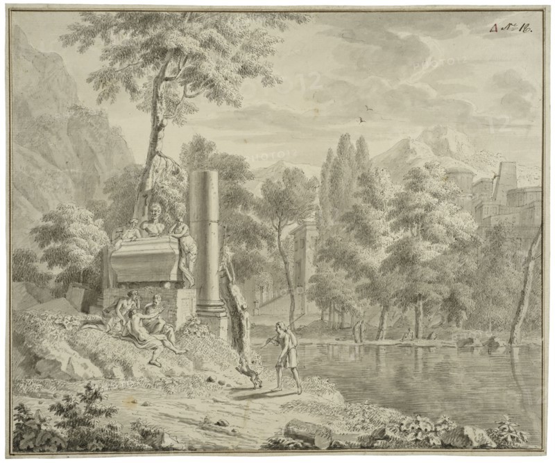 Arcadian landscape. Creator: Louis Fabritius Dubourg.
