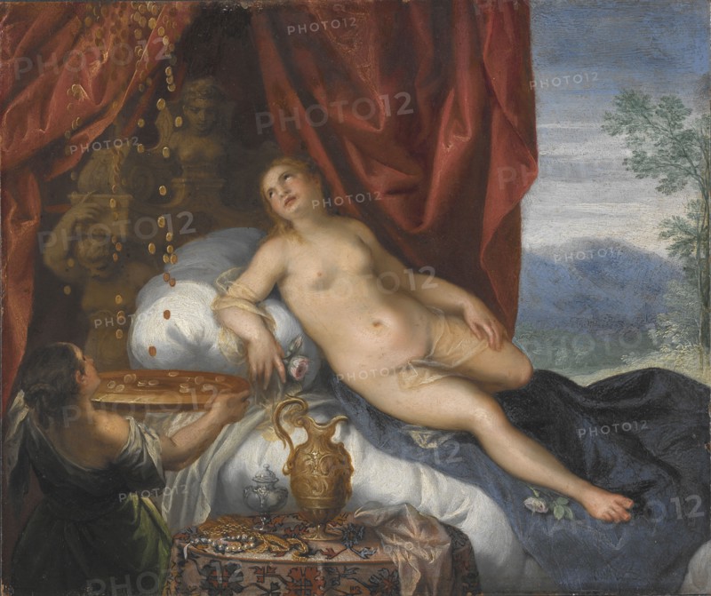 Danae and the Shower of Gold, c17th century. Creator: Unknown.