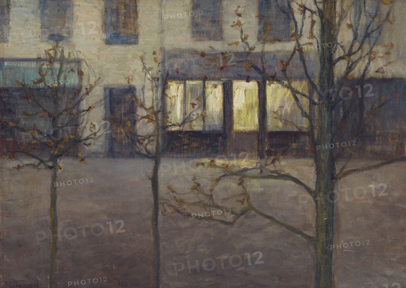 At the Café, Morning in Paris, c1900s. Creator: Martha Tynell.