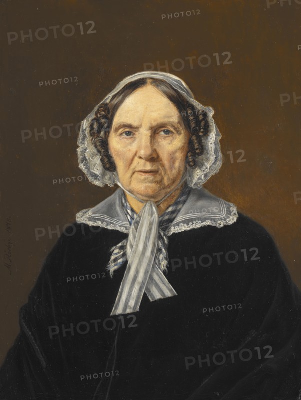 Frederikke Eleonora Cathrine Rørby, née de Stockfleth (1773-1851).1848. Creator: Martinus Rorbye.